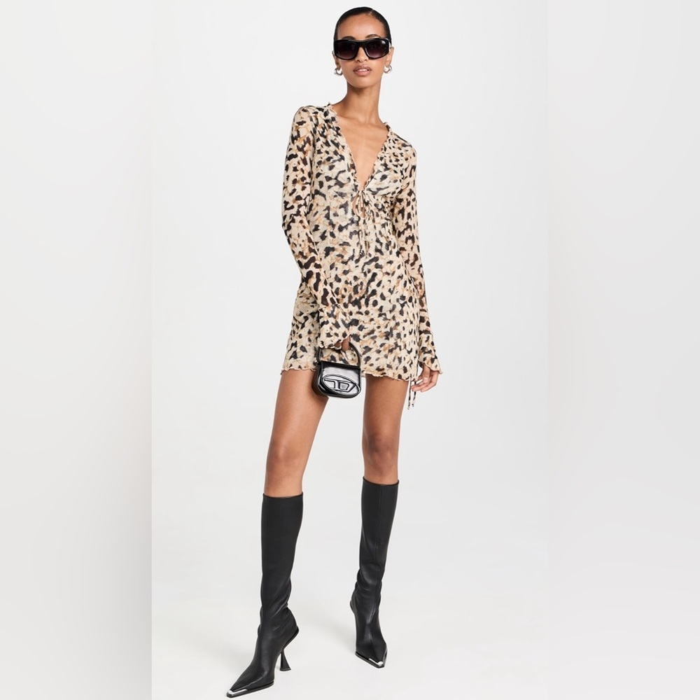 Resa Animal Print Mini Dress
